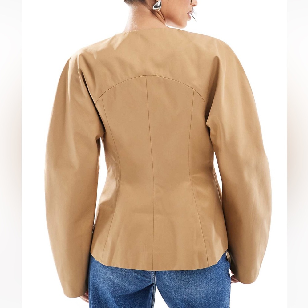 ASOS Tan Blazer with Belted Detail - Picture 5 of 5